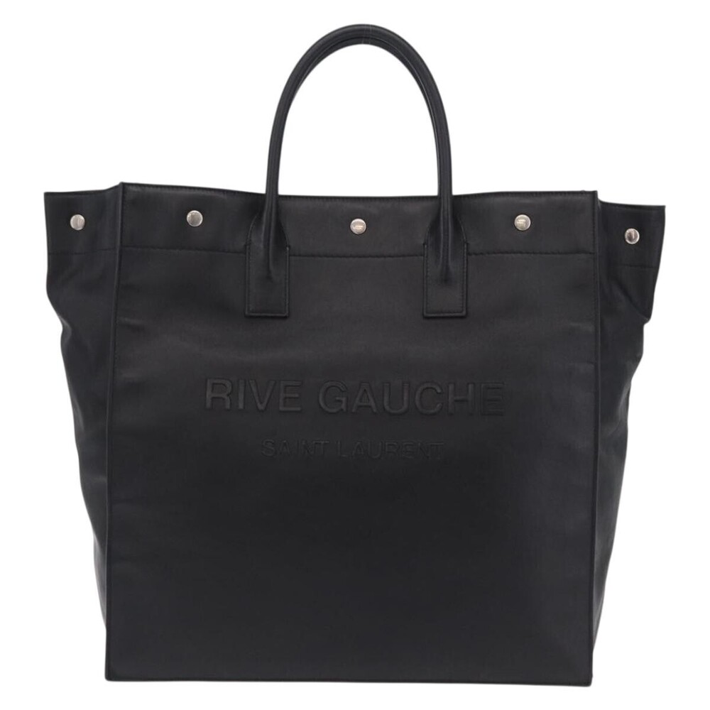 Saint Laurent Rive Gauche Shopper Embossed Leather Large